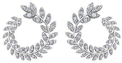 White Gold Diamond Earrings.