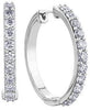 White Gold Diamond Hoop Earrings