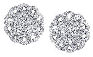 White Gold Diamond Stud Earrings