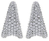 White Gold Diamond Lever Back Earrings