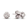 White Gold Canadian Diamond Stud Earrings.