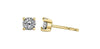 Yellow Gold Diamond Stud Earrings