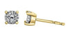 Yellow Gold Diamond Stud Earrings