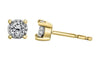 Yellow Gold Diamond Stud Earrings