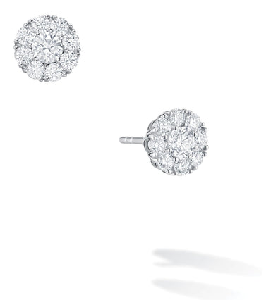 White Gold Diamond Stud Earrings