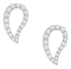 White Gold Diamond Stud Earrings