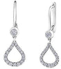 White Gold Diamond Drop Earrings.