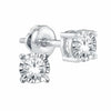 White Gold Diamond Stud Earrings.