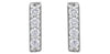 White Gold Diamond Stud Earrings.