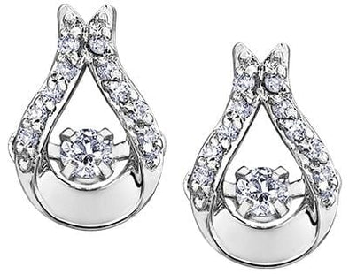 White Gold Diamond Stud Earrings