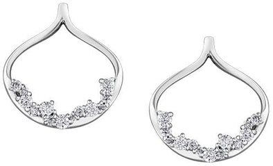 White Gold Diamond Earrings