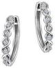 White Gold Diamond Hoop Earrings