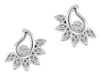 White Gold Canadian Diamond Stud Earrings