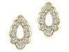 Yellow Gold Canadian Diamond Stud Earrings.