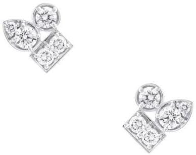 White Gold Diamond Stud Earrings