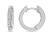 White Gold Diamond Hoop Earrings