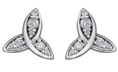 White Gold Diamond Stud Earrings