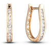 Yellow Gold Canadian Diamond Hoop Earrings