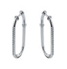 White Gold Diamond Hoop Earrings