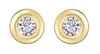 Yellow Gold Canadian Diamond Stud Earrings.