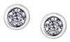 White Gold Canadian Diamond Stud Earrings.