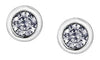 White Gold Canadian Diamond Stud Earrings.