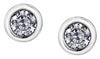 White Gold Canadian Diamond Stud Earrings.