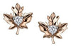 Rose Gold Canadian Diamond Stud Earrings.