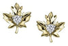 Yellow Gold Canadian Diamond Stud Earrings.