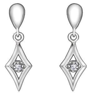 White Gold Canadian Diamond Stud Earrings.