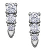 White Gold Canadian Diamond Stud Earrings.