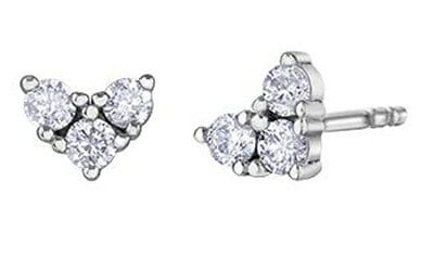 White Gold Diamond Stud Earrings