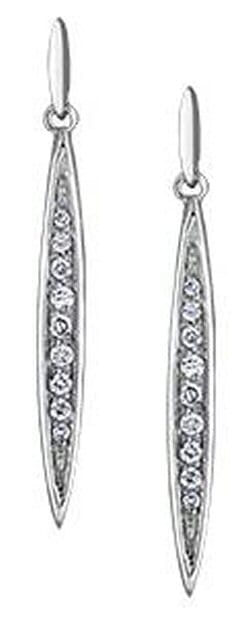 White Gold Diamond Earrings.