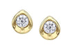 Yellow Gold Canadian Diamond Stud Earrings