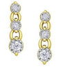 Yellow Gold Diamond Drop Earrings