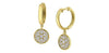 Yellow Gold Diamond Drop Earrings