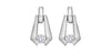 White Gold Diamond Drop Earrings