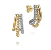 Yellow Gold Diamond Earrings