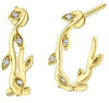 Yellow Gold Diamond Earrings