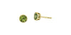 Yellow Gold Peridot Stud Earrings.