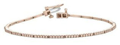 Rose Gold Diamond Tennis Bracelet.