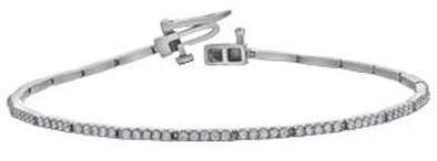 White Gold Diamond Tennis Bracelet.