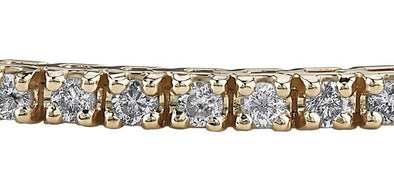 Yellow Gold Diamond Tennis Bracelet.