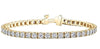 Yellow Gold Diamond Tennis Bracelet.