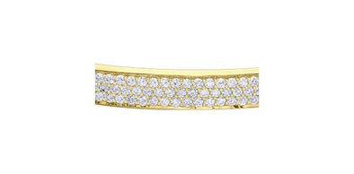 Yellow Gold Diamond Bangle Bracelet.