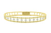 Yellow Gold Diamond Bangle Bracelet.