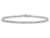 White Gold Lab-Grown Diamond Tennis Bracelet.