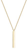 Yellow Gold Vertical Bar Pendant