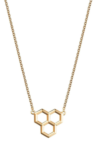 Yellow Gold Hexagon Pendant