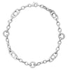 White Gold Cubic Zirconia Fancy Link Bracelet.